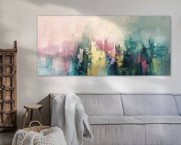 Ville abstraite | Skyline sur Tableaux ARTEO