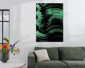 Dark green waves by Lies Praet