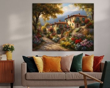 Romantic Village 7 by Johanna's Art