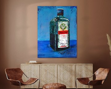 Jagermeister bottle by Claudia Rosa Art