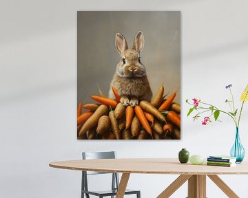 Rabbit with its Roots by But First Framing