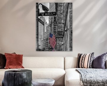 Wall Street New York City Manhattan Colourkey by Carina Buchspies