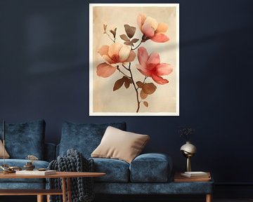 Large Colourful Flowers by But First Framing