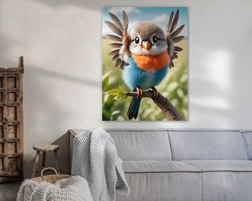 The happy bird by Jolique Arte
