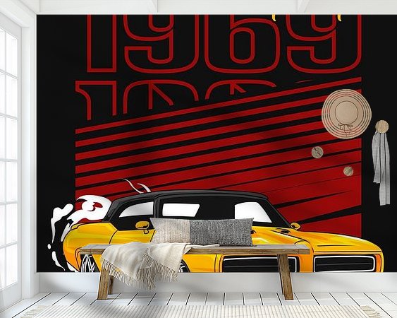 Example of the artwork in a room