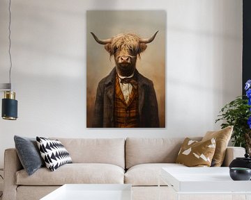 Scottish Highlander with Style by But First Framing