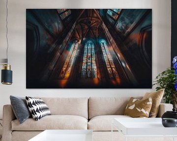 L'intérieur d'une église