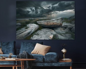 Minimalistisch kusttafereel