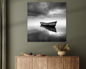 Boot, zee, lucht van fernlichtsicht