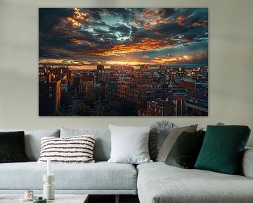 Lumière du matin Vue de la ville