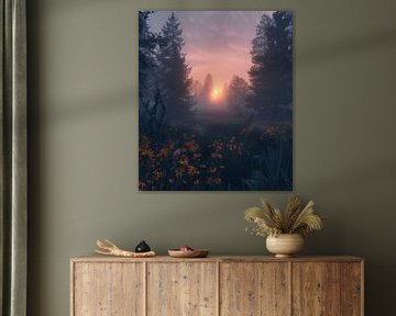 Chuchotement de lumière dans la forêt
