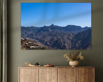 Uitzicht over de indrukwekkende bergen van Gran Canaria van Peter Baier