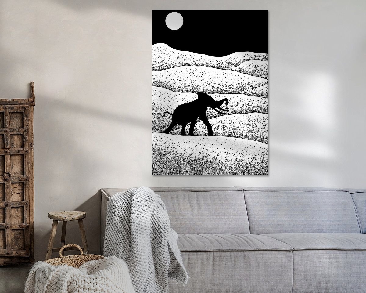 Example of the artwork in a room