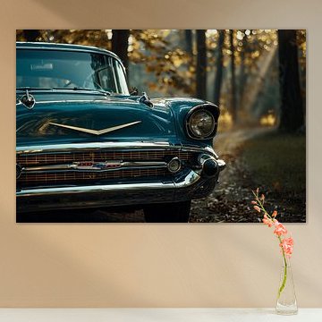 Chevy Bel Air Vintage 57 blau