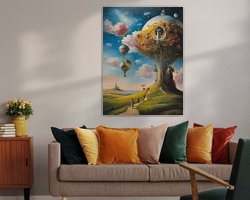 Example of the artwork in a room