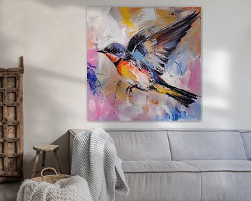 Swallow abstract by TheXclusive Art