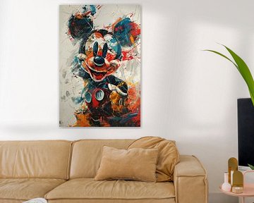 Mickey Mouse abstract van Rene Ladenius Digital Art