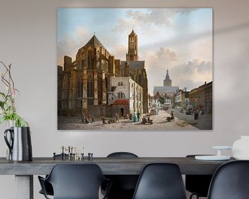 Ansicht von Chor und Turm der Domkirche in Utrecht, Jan Hendrik Verheijen