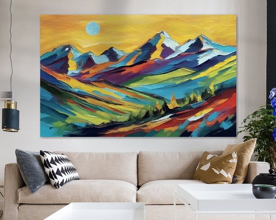 Example of the artwork in a room