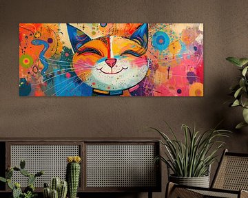 Painting Cat | Cat by De Mooiste Kunst