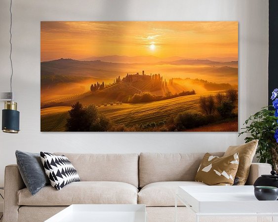 Example of the artwork in a room