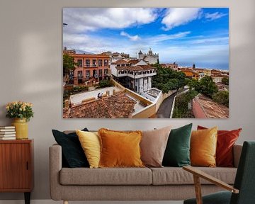 La Orotava, Tenerife Espagne. Ville avec les balcons sur Gert Hilbink