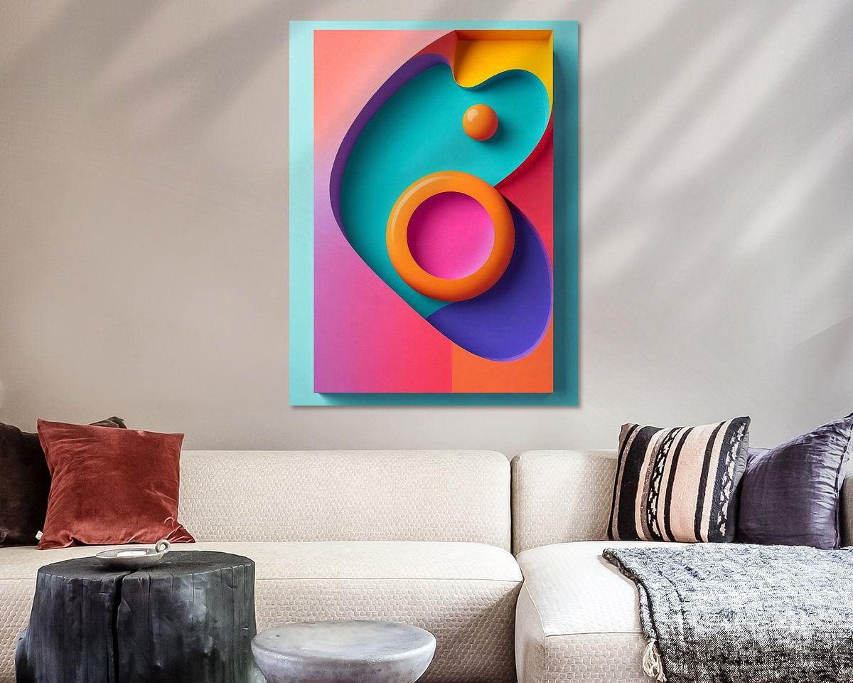 Example of the artwork in a room