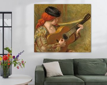 Jonge Spaanse vrouw met gitaar, Auguste Renoir van Meesterlijcke Meesters