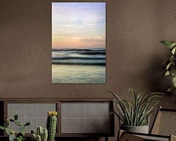 abstracte zonsondergang aan zee van Karijn | Fine art Natuur en Reis Fotografie