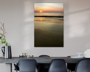 zonsondergang op het strand aan zee van Karijn | Fine art Natuur en Reis Fotografie