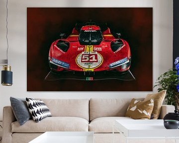 Ferrari 499P - Le vainqueur des 24 Heures du Mans 2023 sur Gerlach Delissen
