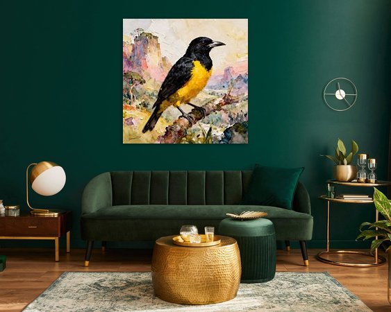 Example of the artwork in a room
