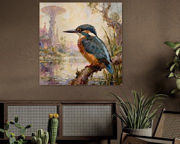 Prachtige vogels van de wereld - IJsvogel van Johannas Art Creations