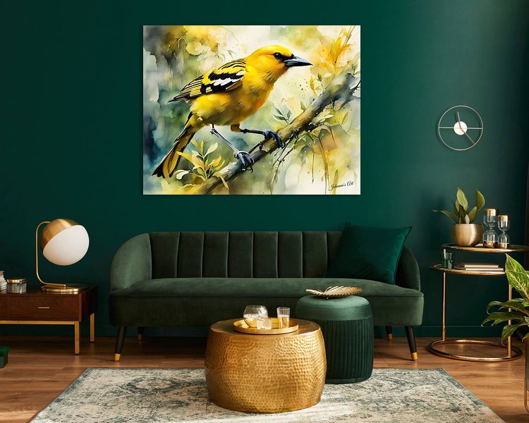 Example of the artwork in a room