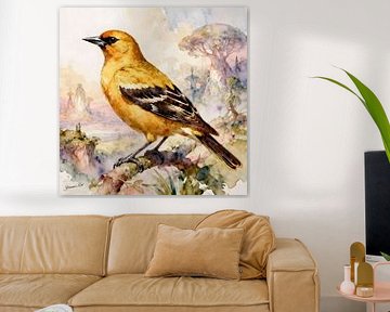 Die schönsten Vögel der Welt - Goldtrupialvogel1 von Johannas Art Creations