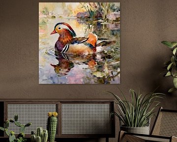 Die schönsten Vögel der Welt - Mandarinente von Johannas Art Creations