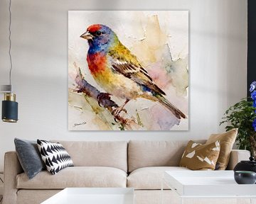 Schöne Vögel der Welt - Rohrammer von Johannas Art Creations