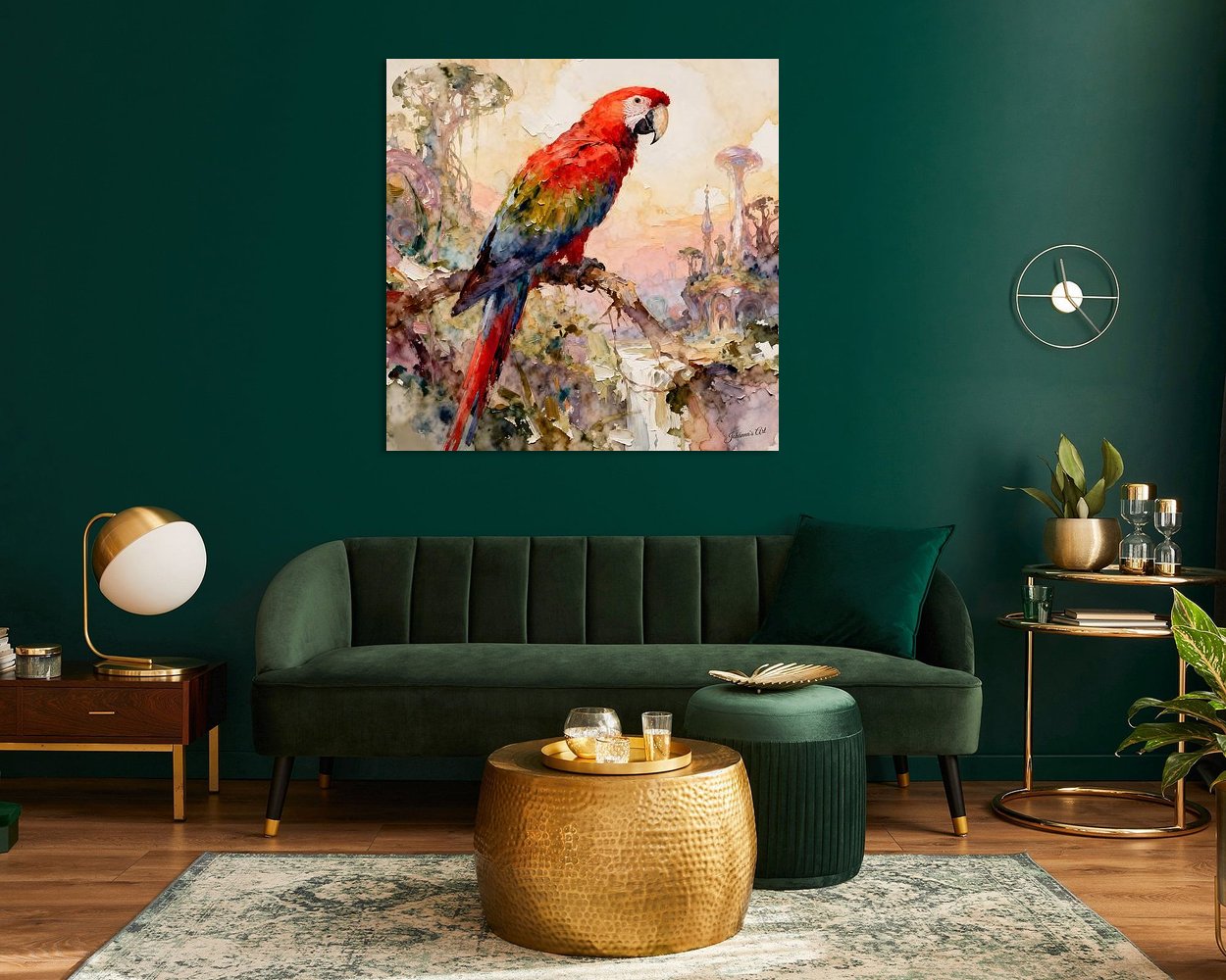 Example of the artwork in a room