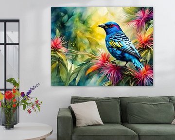 Les plus beaux oiseaux du monde - Cotinga étoilé bird1 sur Johanna's Art