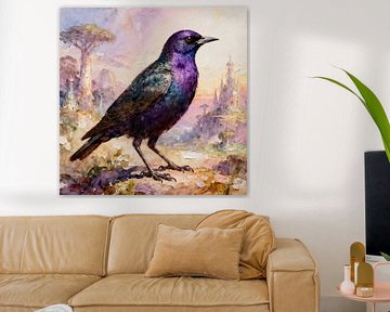 Schöne Vögel der Welt - Violettrückenstar von Johannas Art Creations