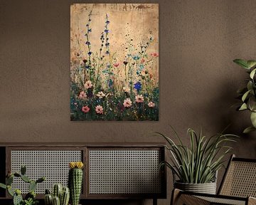Flowers against a wall by Magnus Karlsen