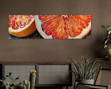 Schilderij Grapefruit van Blikvanger Schilderijen