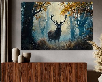 Schilderij Majestueus Hert van Kunst Kriebels