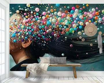 Vrouw Kleurrijk Portret | Chromatic Rapture