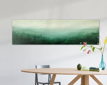 Abstrait Vert | Horizon sur Art Merveilleux