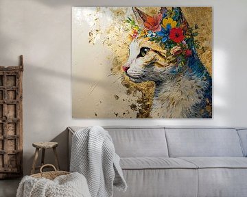 Golden Animal Portrait by Wonderful Art