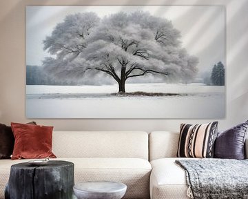 Schneebedeckter Baum von Anton de Zeeuw
