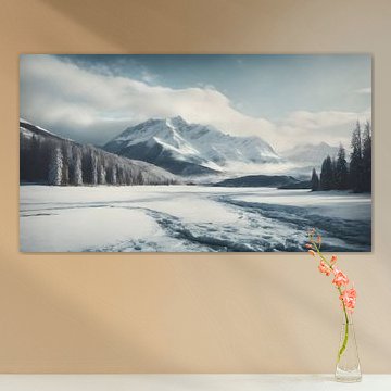 Verschneite Naturlandschaft