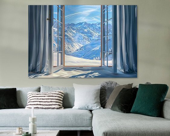 Example of the artwork in a room