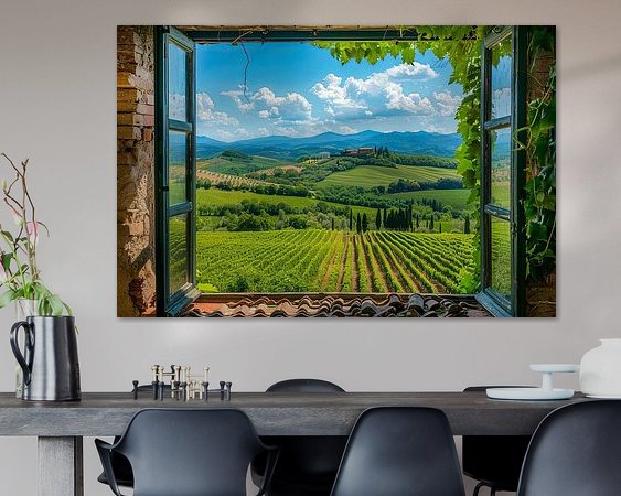 Example of the artwork in a room